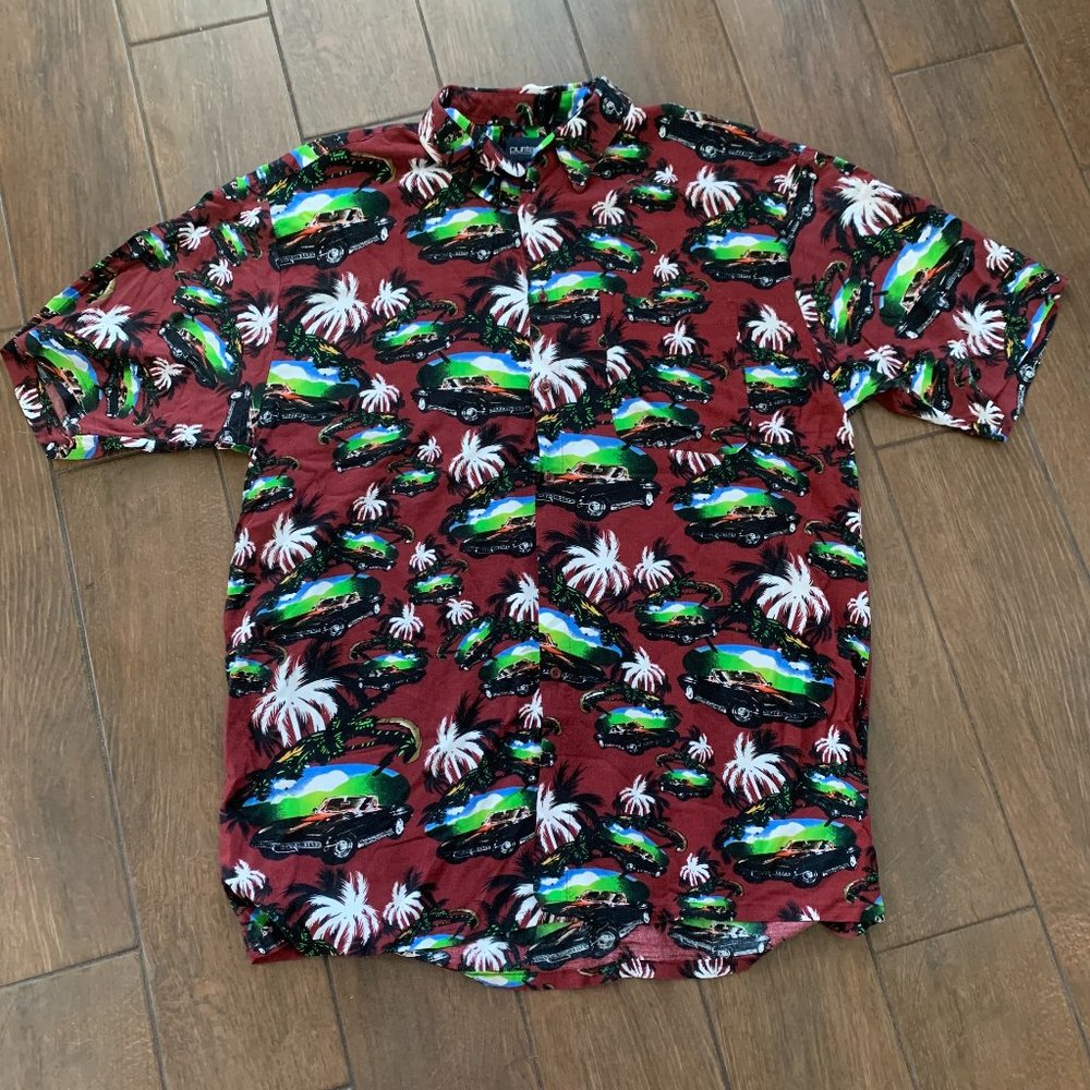 Vintage Hawaiian Tropical Puritan Rayon Aloha Resortwear Shirt sz XLT